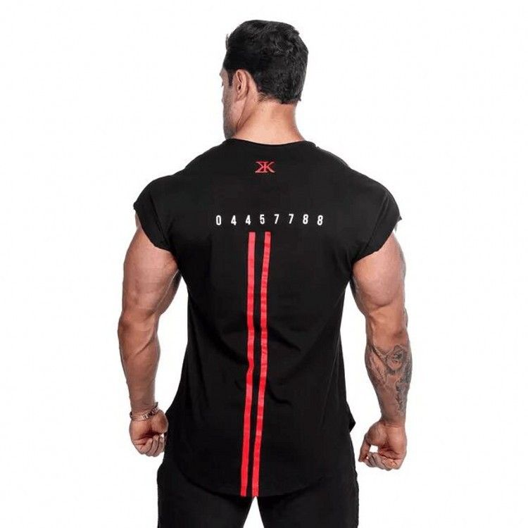 Bulking Printed Mens Designer Tshirts Exercise Clothing Summer Male