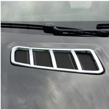 ABS Chrome Engine Roof Hood Sticker Trim For Mercedes Benz ML GL GLE GLS 2013-2017