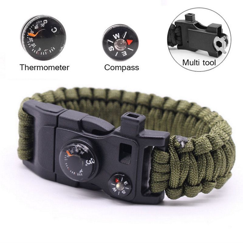 Outdoor Camping Survival Bracelet Multifunctional Emergency Camping Rescue Bracelet Escape