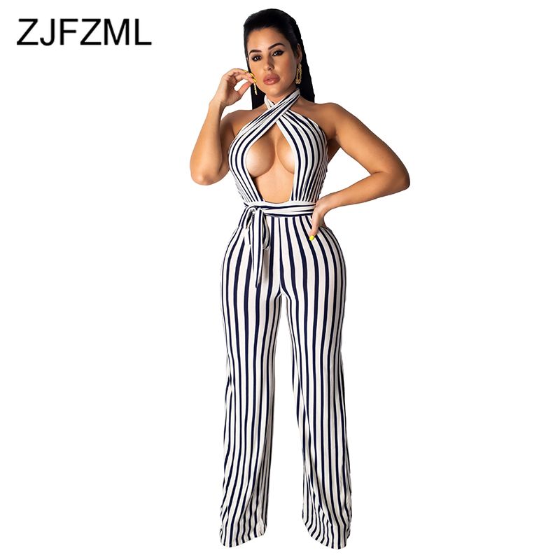 black and white striped overall dress