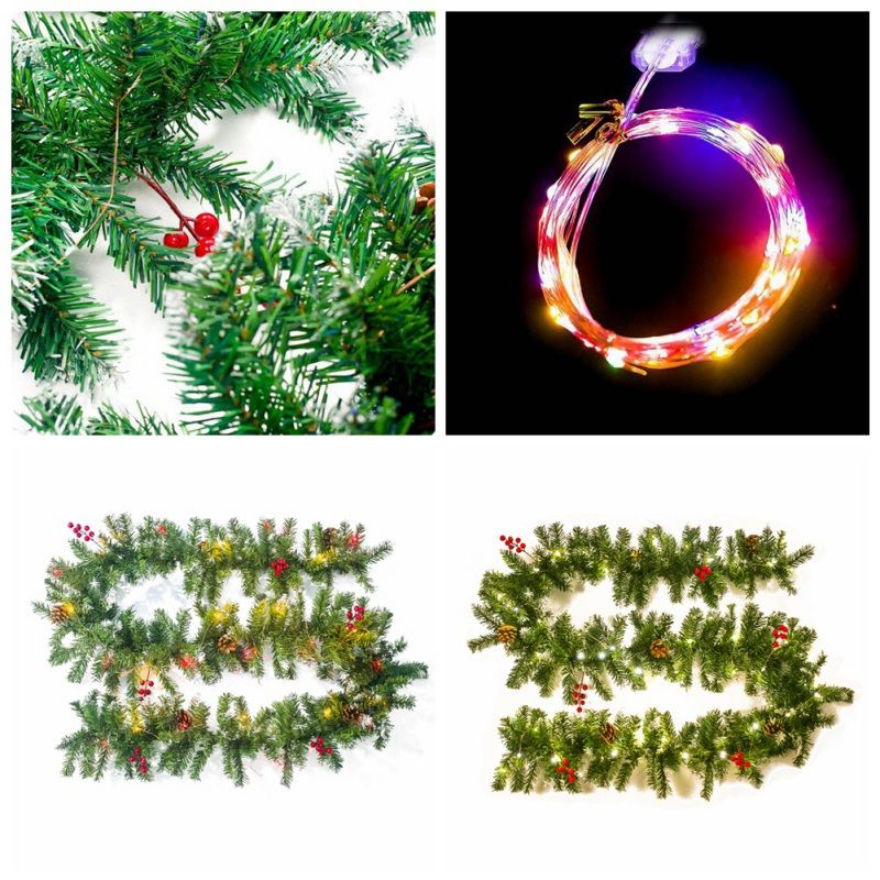 Christmas Garland For Stairs Fireplaces Garland Decoration Festive Wreath With Flower Christmas Wreath Decor Christmas Decorations Uk Christmas Decorations Wholesale From Bdhome 24 49 Dhgate Com