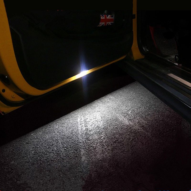 2019 White Led Car Door Light Safety Open Door Warning Welcome