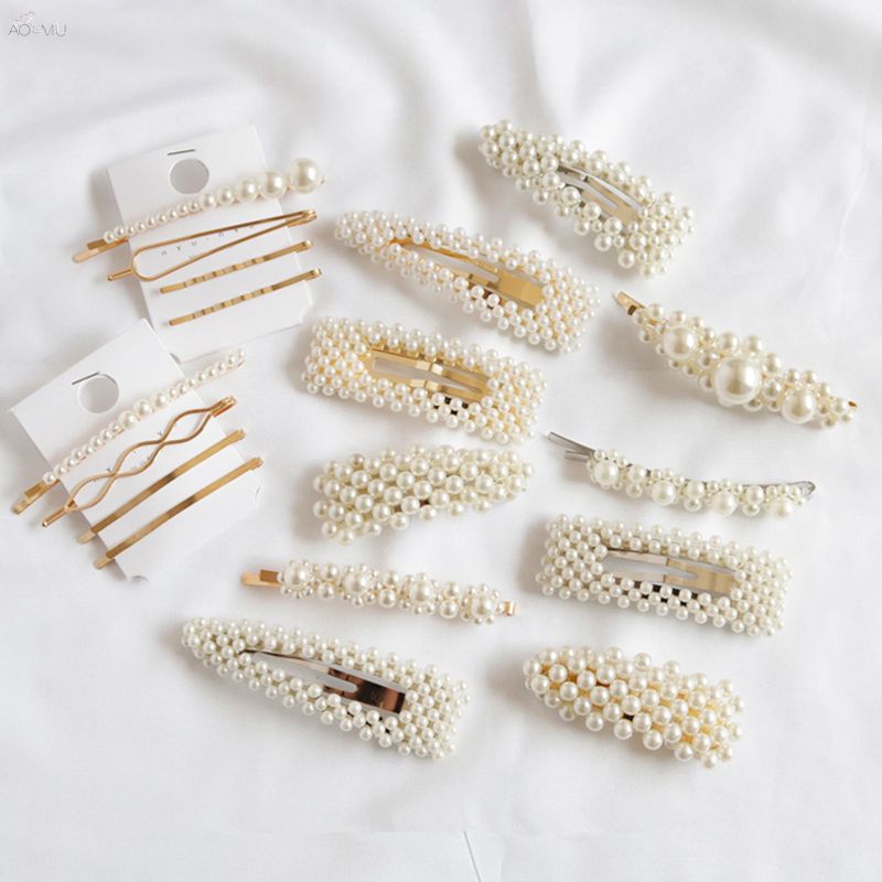 pearl hair clip