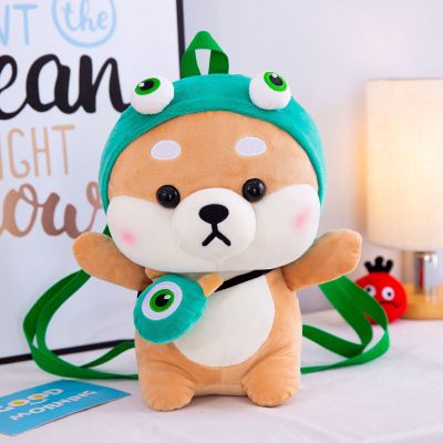 Hot Sale 28cm Cute Doll Simulate Japanese Shiba Inu Doll Stationary Plush Toy Simulation Animal Cute Dog Doll Baby Gift 3 Color