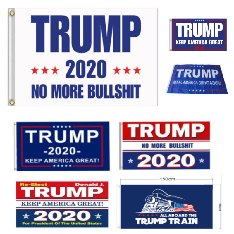2020 Banner Trump 2020 Flag America Again For President Usa Donald