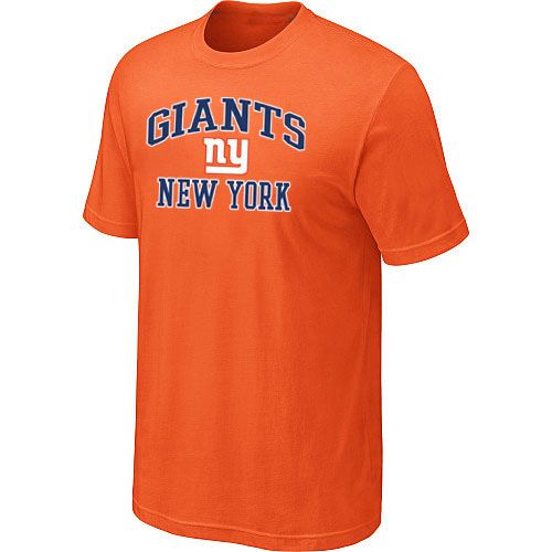 سعر متر العشب الصناعي New York Giants Heart & Soul Orange T-Shirt سعر متر العشب الصناعي