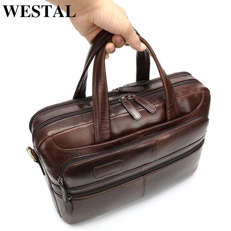 leather work briefcase