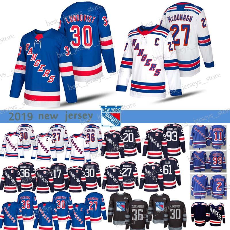 2020 Mens New York Rangers Hockey Jerseys 30 Henrik Lundqvist 36 Mats Zuccarello 27 Ryan Mcdonagh Home Away Jersey From Best Jerseys Store 22 69 Dhgate Com