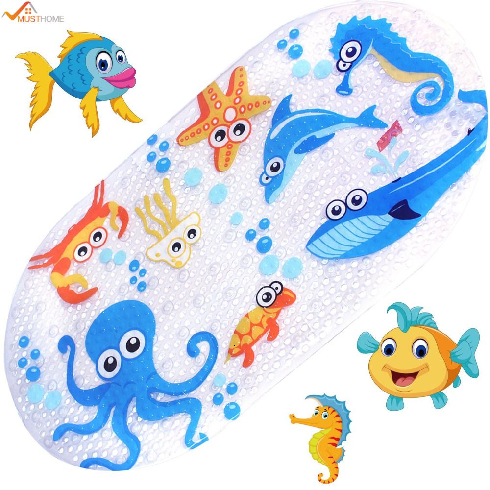 fish bath mat