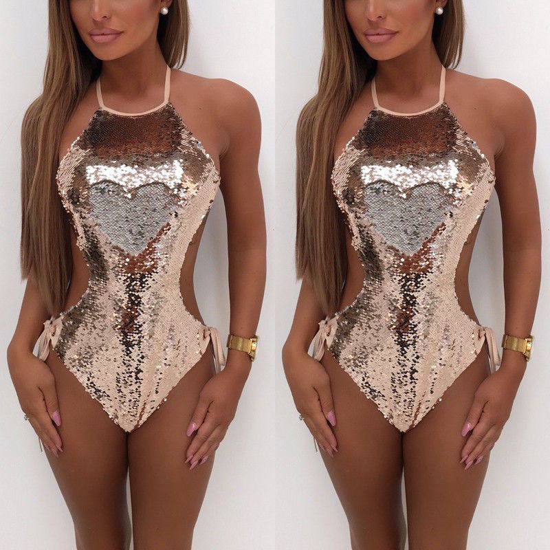 plus size gold swimsuit