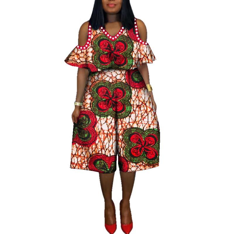 african print jumpsuit plus size