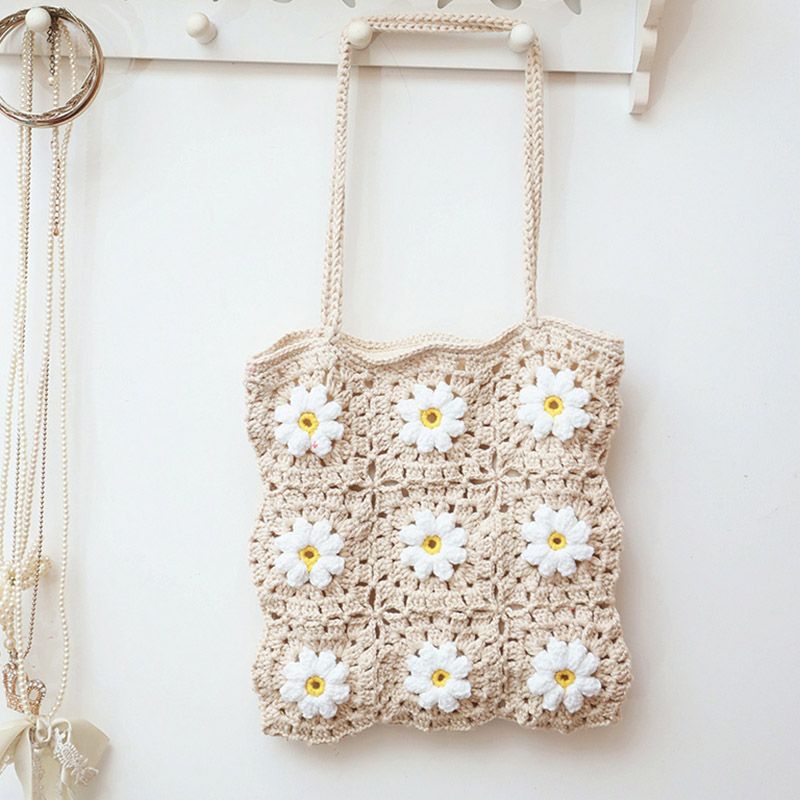 Acquistare Donne Borsa Da Spiaggia Di Boho Uncinetto Fiori Borse A Spalla  Signore Informale Allaperto Knitting Bag Moda Mare Borse 050417 Economico |  Consegna Veloce E Qualità | It.Dhgate