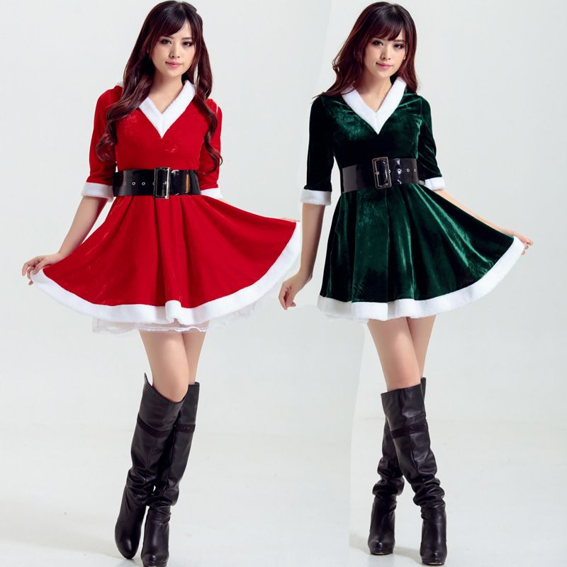 green and red dress for christmas