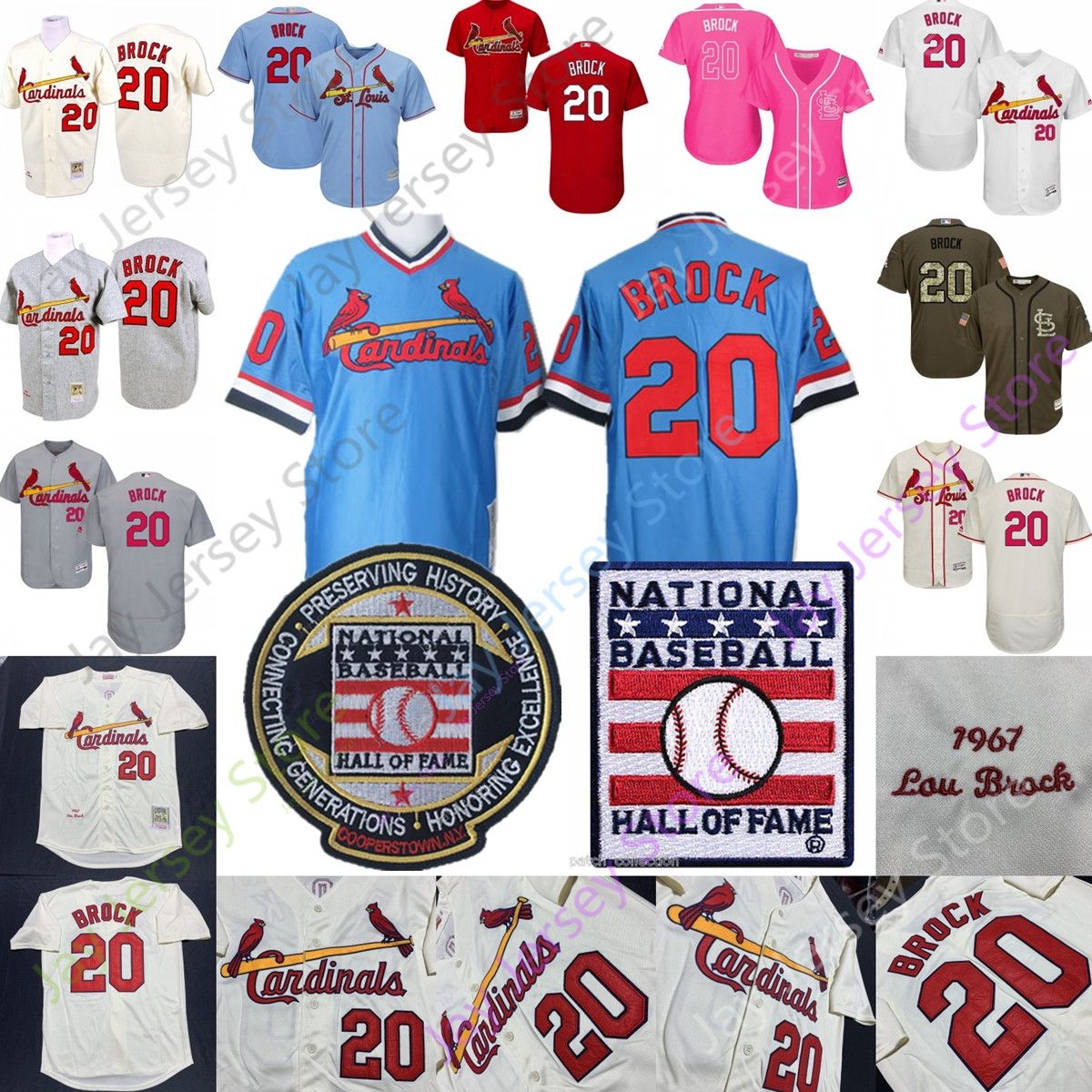 lou brock jersey
