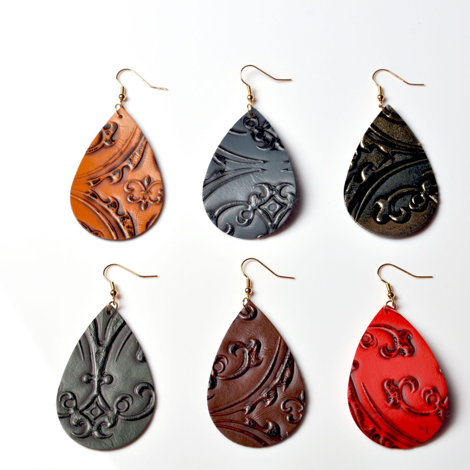 Double Layer Leather Earrings Online Shop, UP TO 63% OFF | www 
