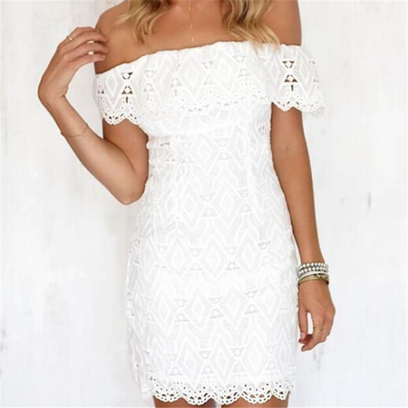 white off the shoulder sundress