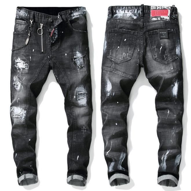 mens jeans with white stitching