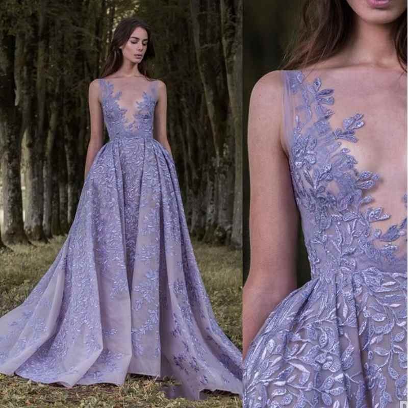 lavender evening gowns