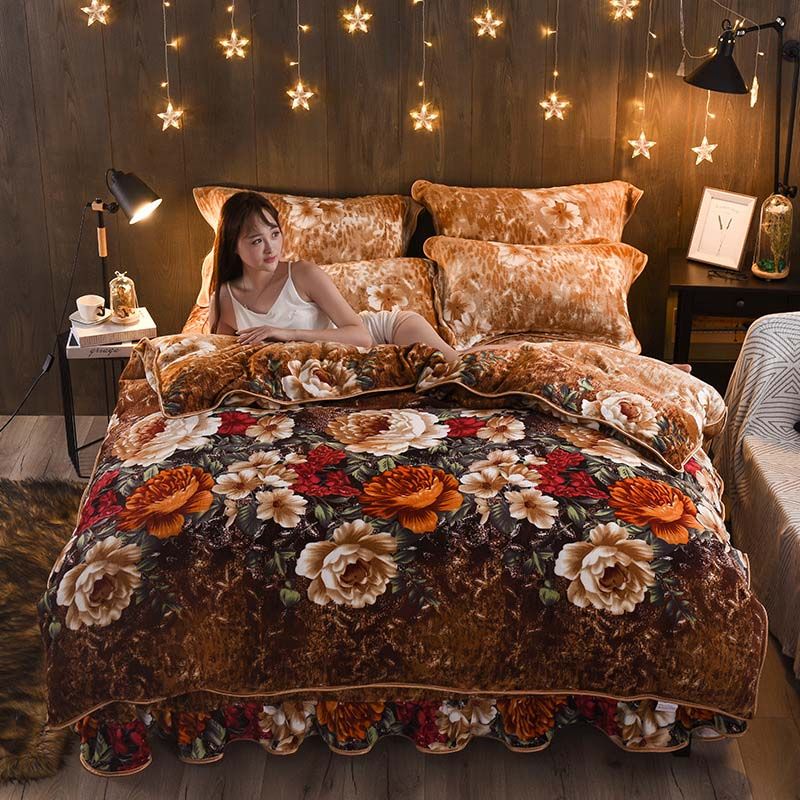 Fb1909007 1 Most Popular Noble Flower Bedding Set Color Full Bed