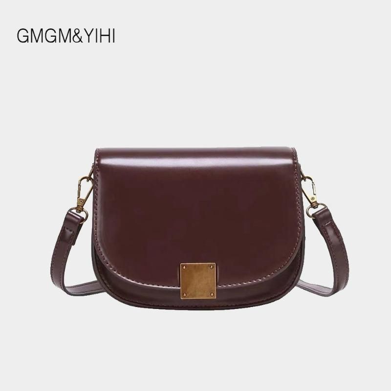 ladies leather saddle bag