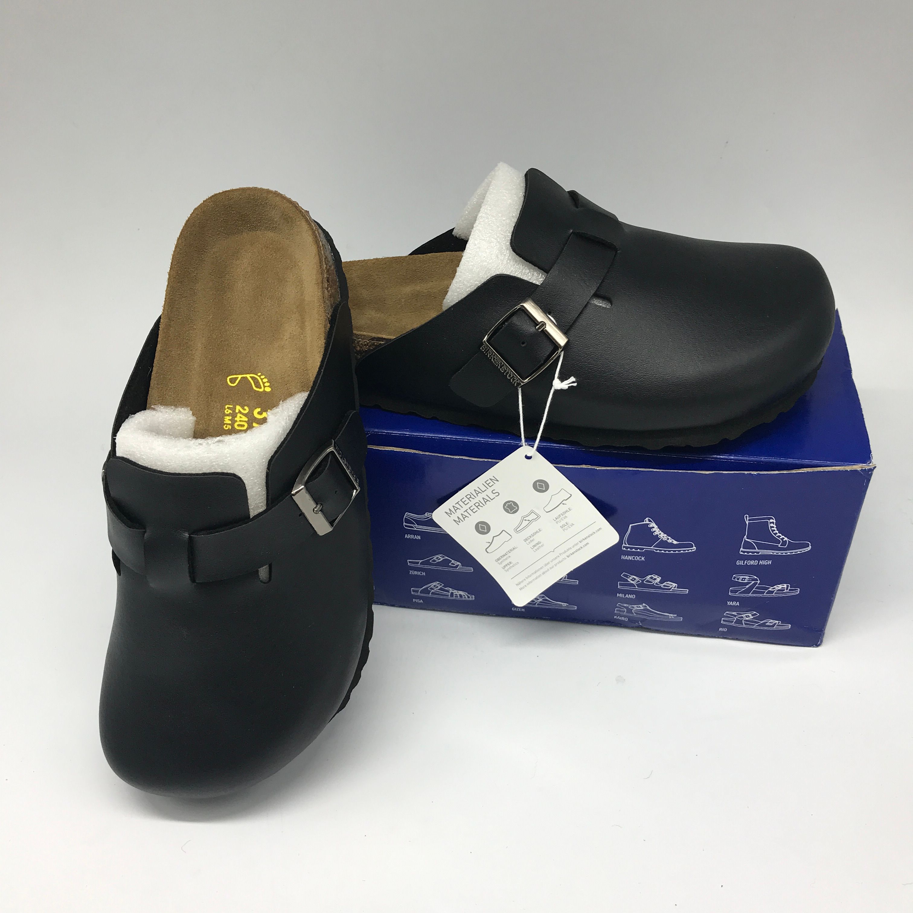 Hot Sale Clogs For Women u0026 Men PU Leather Made Boston Clogs Slippers Unisex  Berks Soft Footbed Clog Solid Color From Dongzhi11, $54.01 | DHgate.Com