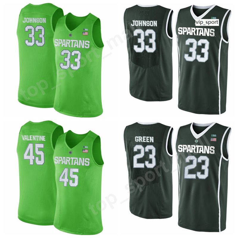 Miles Bridges Michigan State Spartans Original Retro Brand Alumni  Commemorative Classic Basketball Jersey - Green