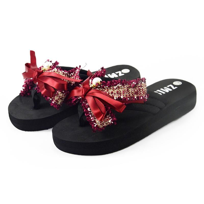 red flip flops ladies