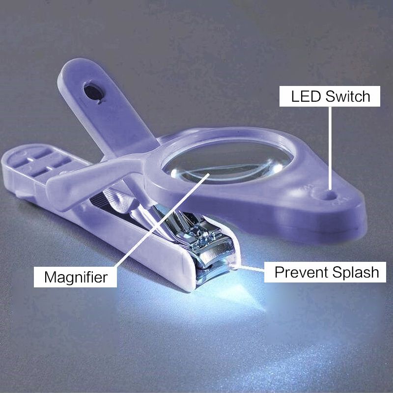 baby nail clippers with magnifying glass and light