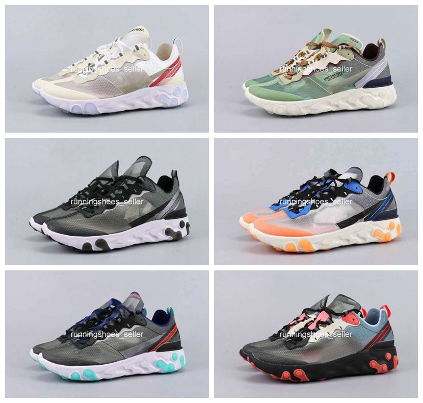 Fraude Trascendencia Estructuralmente 2019 nike epic react 87 UNDERCOVER Zapatos para correr Blanco South Beach  Negro VERDE Naranja Azul