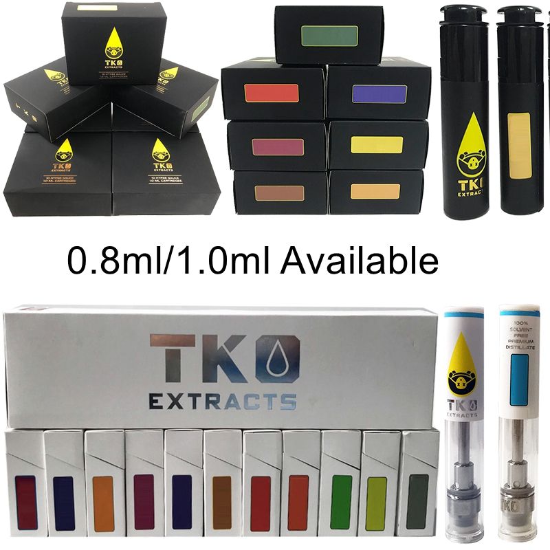 Tko Sauce Vape Cartridges Packaging Tko Extract Carts 0.8ml 1ml Ceramic