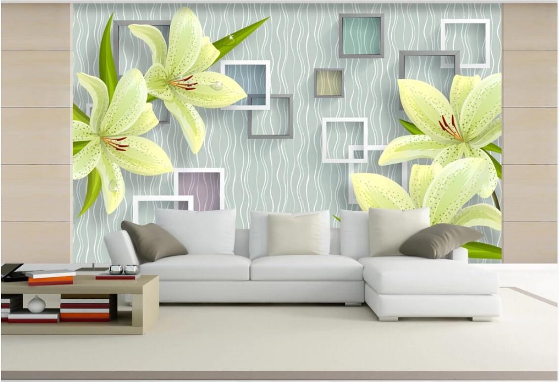 3d room wallpaper custom photo mural Romantic fresh fashion floral TV  background wall painting wallpaper for