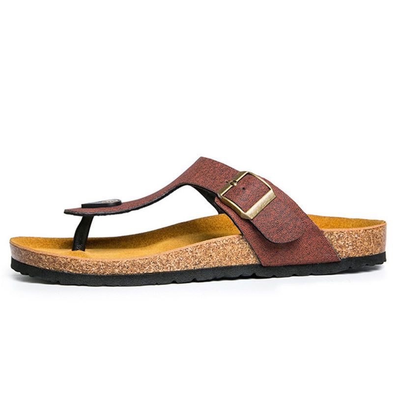 genuine leather flip flops