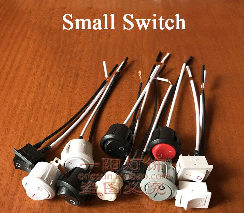 2020 3a 6a Ac250v Thumb Switch Small Big Round Square 2 Feet