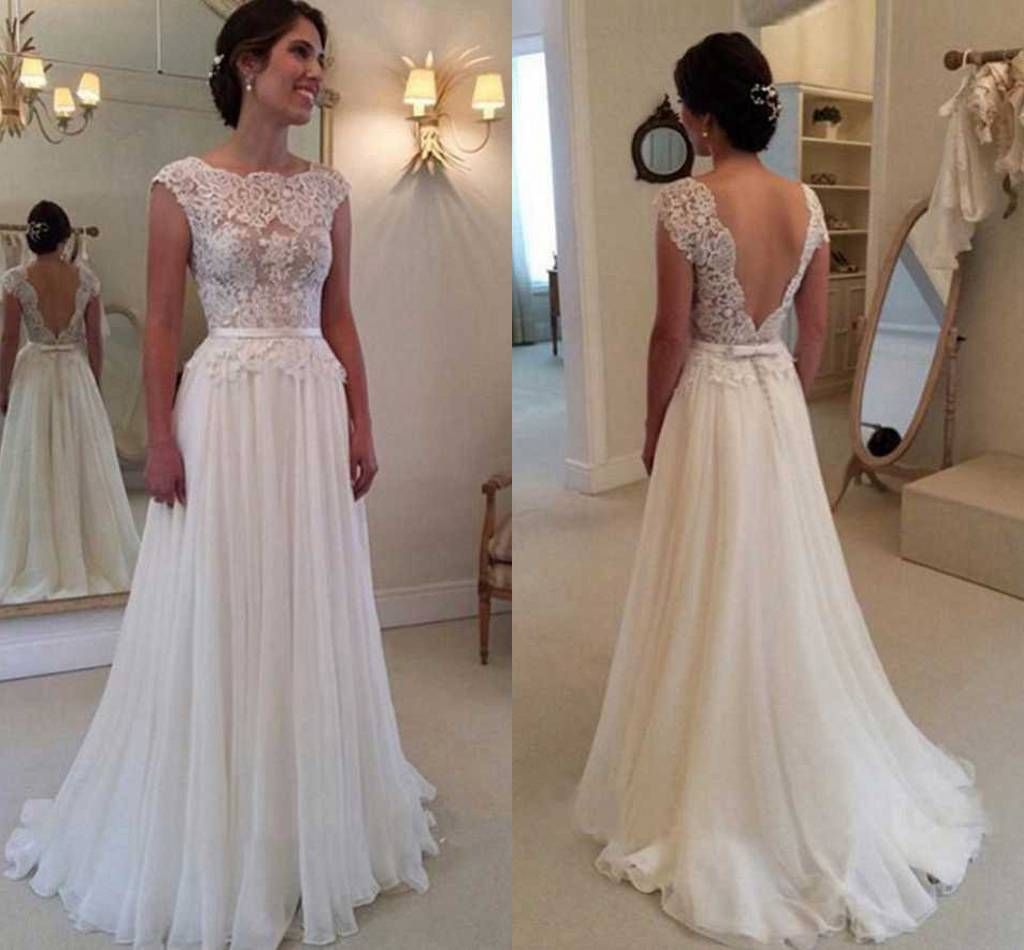 a line bateau wedding dress