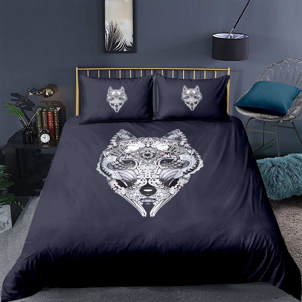 2020 Black Animal Duvet Cover With 2 Pillow Shams 3d Bedding For