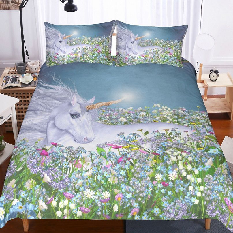 12 Designs 3d Unicorn Bedding Sets Duvet Cover Set Lifelike