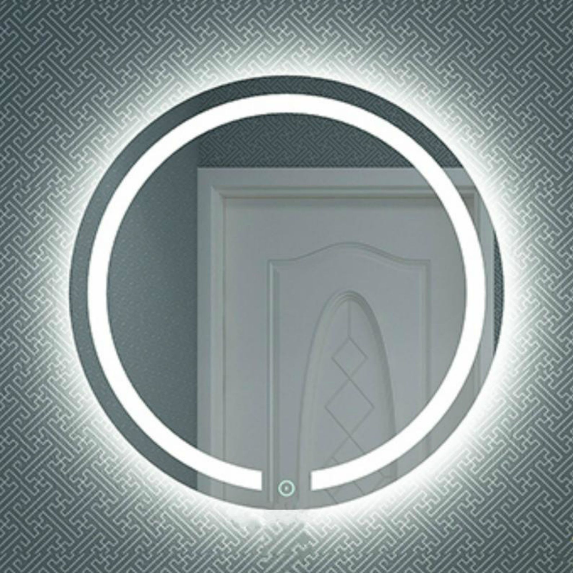 50/60/70/80 cm,con Control Táctil del Sensor Espejo De Tocador De Montaje En Pared Espejo Retroiluminado Redondo ZLYD Espejo De Baño LED Iluminado Luz Blanca/Cálida