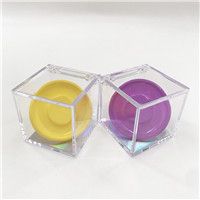 empty box with mix yellow purple tray