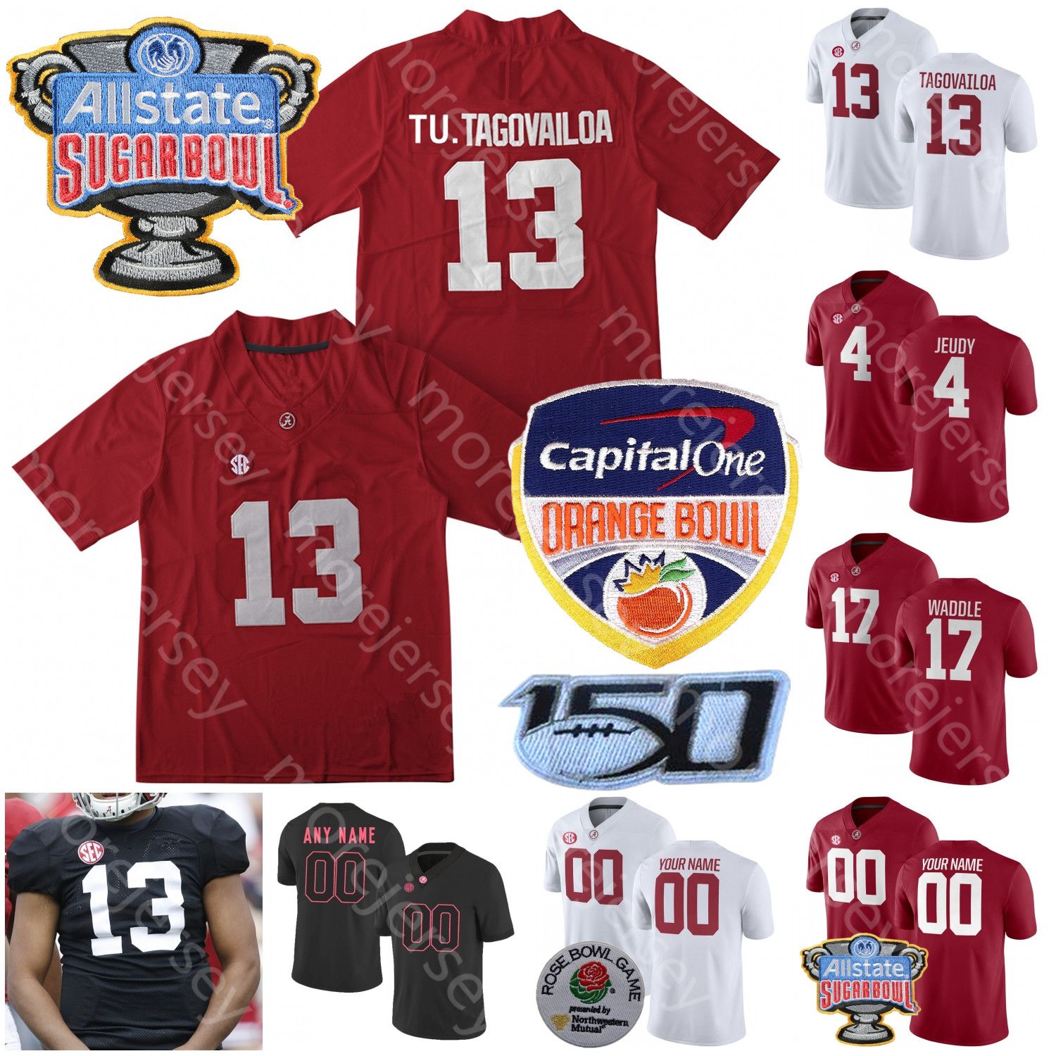 2020 Custom Alabama Crimson Tide College Football Jersey Anfernee