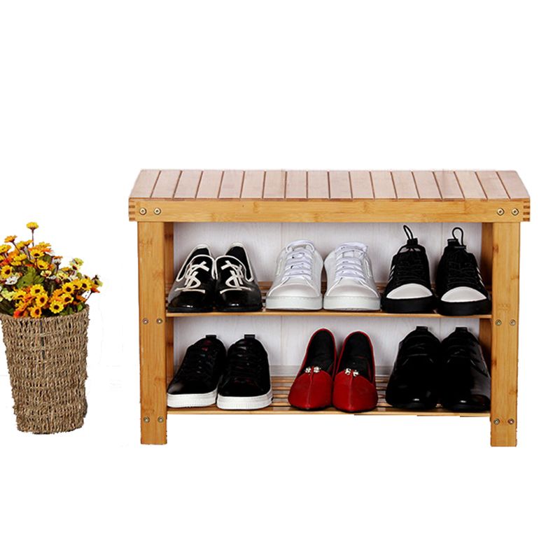 2020 Nan Bamboo Shoe Rack Storage Stool Household Wear Shoes Stool Simple Storage Multilayer