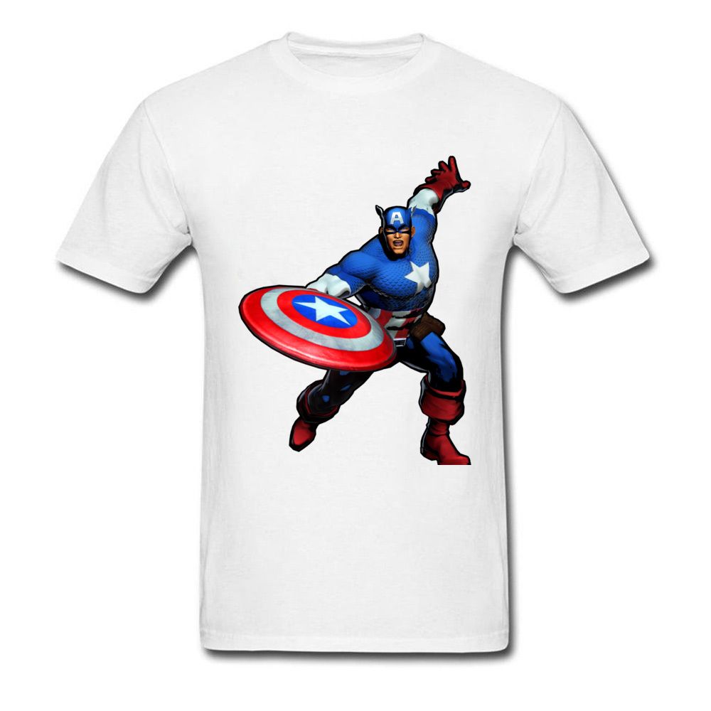 camiseta capitan america blanca