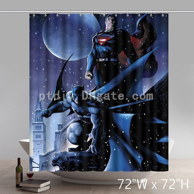 Custom Character Superman Vs Batman Shower Curtain Bath From China Dhgate Israel Batman Shower Curtain Bath, Superhero Shower Curtain Uk