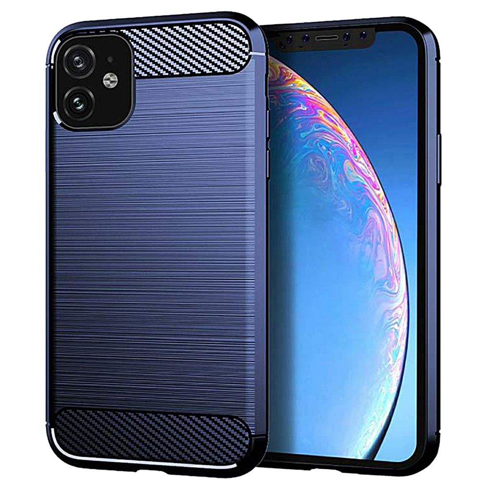 cubierta de textura de fibra de carbono A prueba de choques funda para iPhone 11 Max 11 Pro