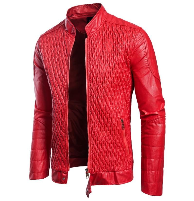 diamond pattern mens jacket