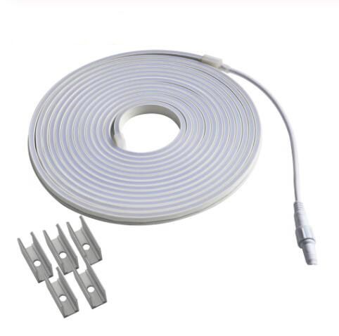 compre riega de neon led de 24 voltios ip67 dc24v luz flexible 4x10mm superficie plana cuerda de neon para la cinta impermeable al aire libre letrero