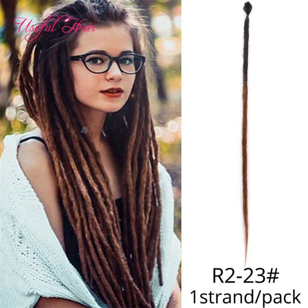 2020 Short Handmade Dreadlocks Hair Dreads Extensions Hair