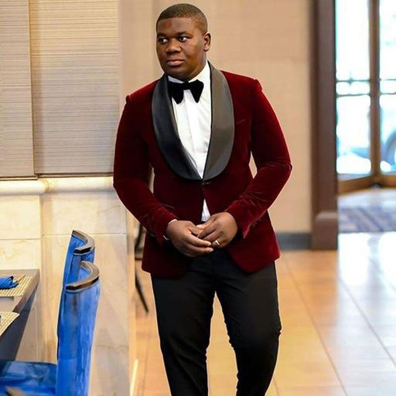 costume velours homme