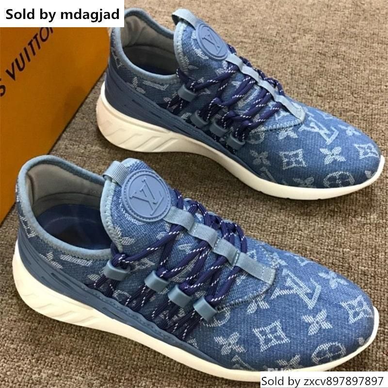 Fastlane Sneaker Outdoor Walking Casual Low Cut Shoes Fabric Breathable  Shoes Mens Classic Printing Denim Lace Up Designer Sneakers From  Zxcv897897897, $50.26