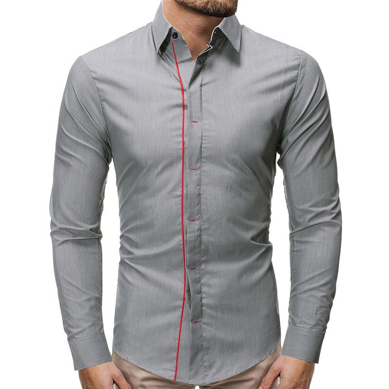 camisa cuello sport hombre