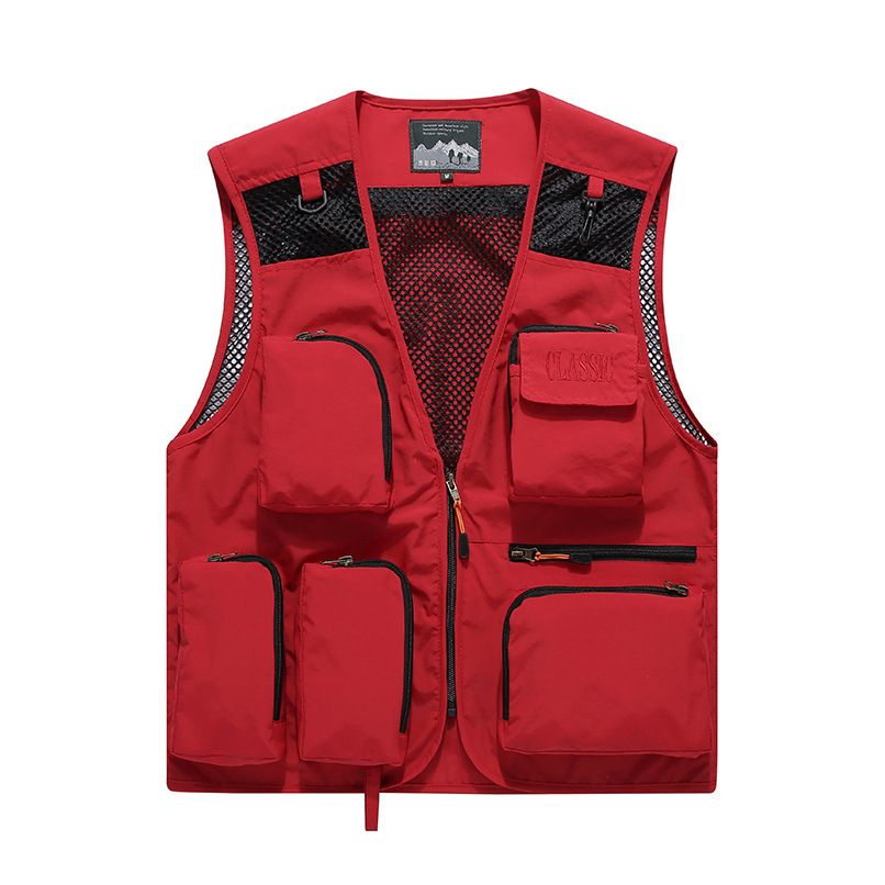 Compra Traje Estudio Profesional Trabajo Chaleco Fotógrafo Outwear El  Chaleco De Malla Transpirable Trabajo Hyweacvar Hombres De Rojo / Azul /  Barato | Entrega Rápida Y Calidad | Es.Dhgate